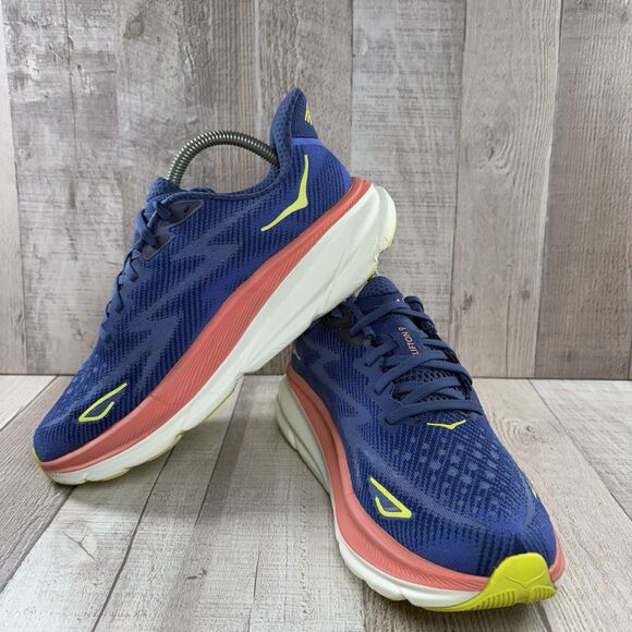 Hoka One One Clifton 9 Women's Size 8.5 B Running Shoes Athletic Sneakers Blue - Picture 2 of 13